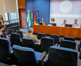 Encontro do Serviço Alemão de Intercâmbio Acadêmico com os ex-bolsistas do DF. 31/10/2025 Foto: Beto Monteiro/Ascom UnB